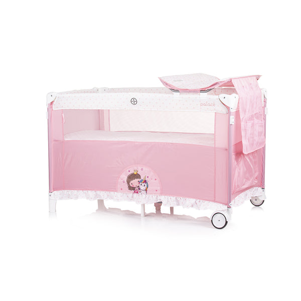 Chipolino putni krevetić s pomičnom stranicom Palace - Princess Pink