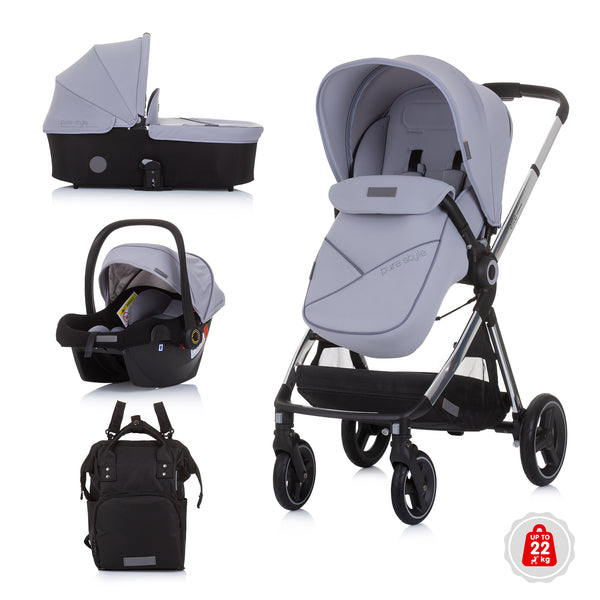 Chipolino 3u1 dječja kolica Elite - Graphite