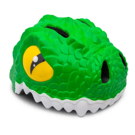 CrazySafety 3D dječja kaciga Crocodile Green - s LED svjetlom