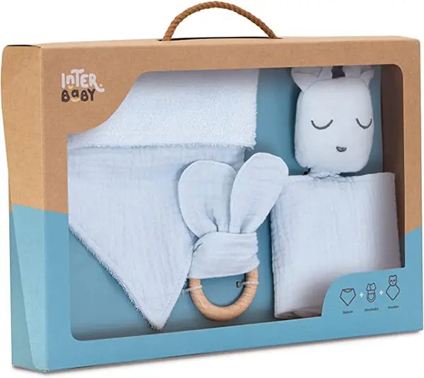 InterBaby Set za bebe Muslin Blue Grey