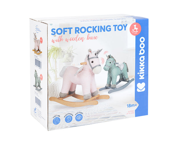Kikka Boo igračka na ljuljanje sa zvukom - Green Horse