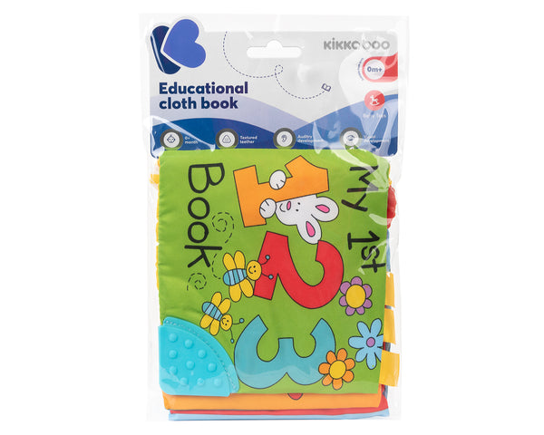 Kikka Boo edukativna platnena knjiga sa grickalicom - 123