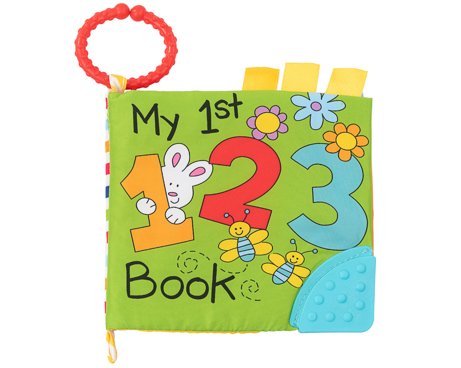 Kikka Boo edukativna platnena knjiga sa grickalicom - 123