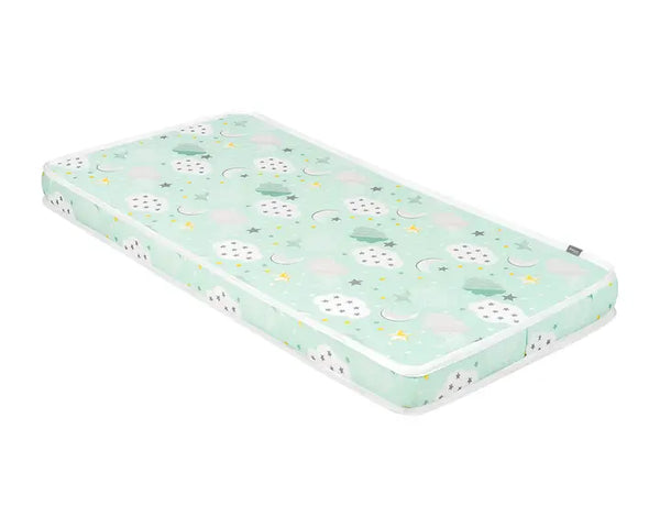 Kikka boo madrac Fantasia 60x120x7cm Clouds - Mint