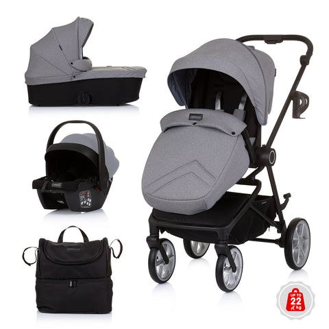 Chipolino kolica Linea 3u1 - Ash Grey