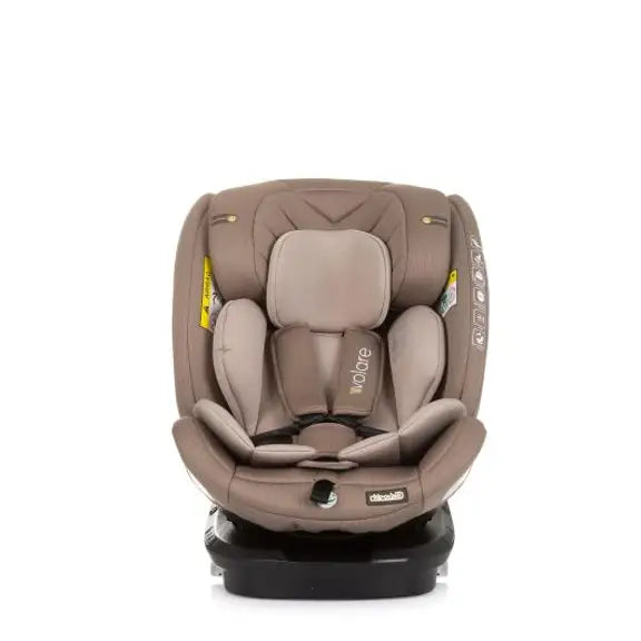 Chipolino autosjedalica I-SIZE 40-150 cm ISOFIX 360 "VOLARE" macadamia