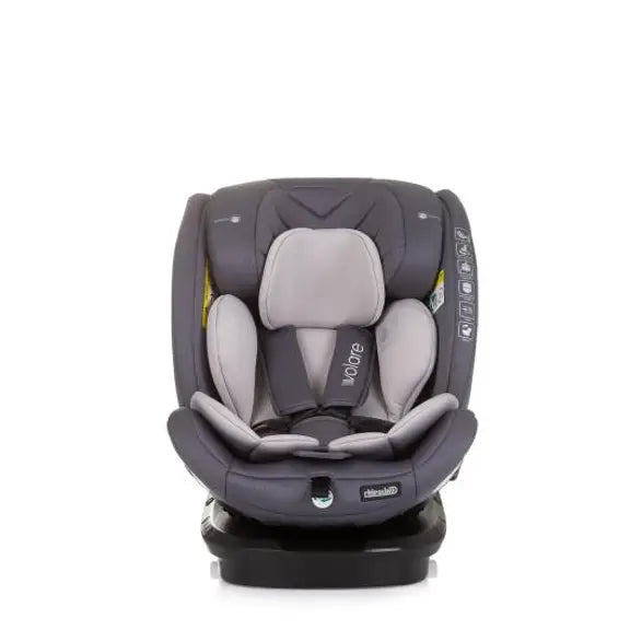 Chipolino autosjedalica I-SIZE 40-150 cm ISOFIX 360 "VOLARE" granite