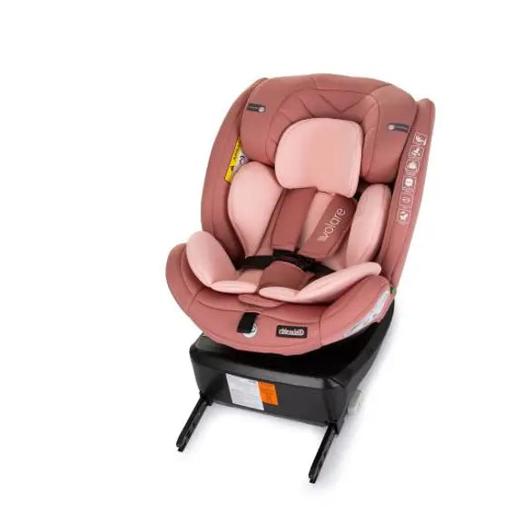 Chipolino autosjedalica I-SIZE 40-150 cm ISOFIX 360 "VOLARE" flamingo