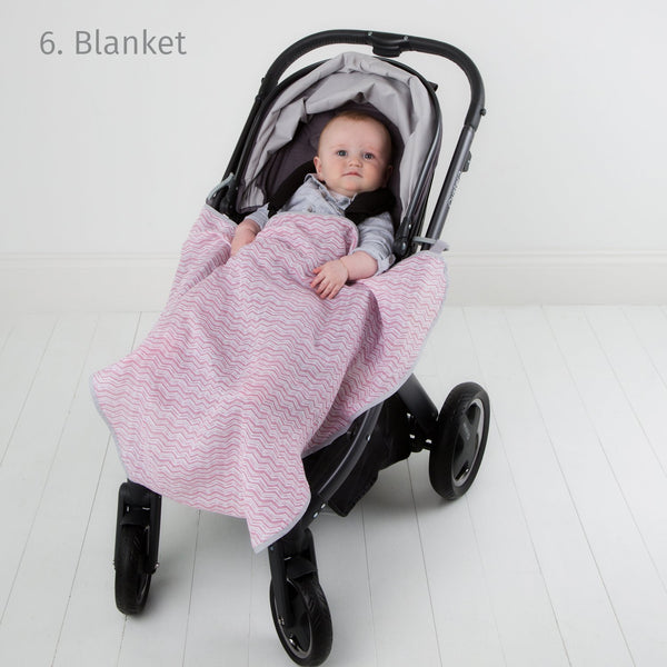 Cheeky Chompers višenamjenska 6u1 muslin marama - Rosy Days - Sve za bebu