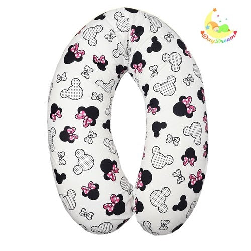 Jastuk za dojenje pamučni - Mickey rozi