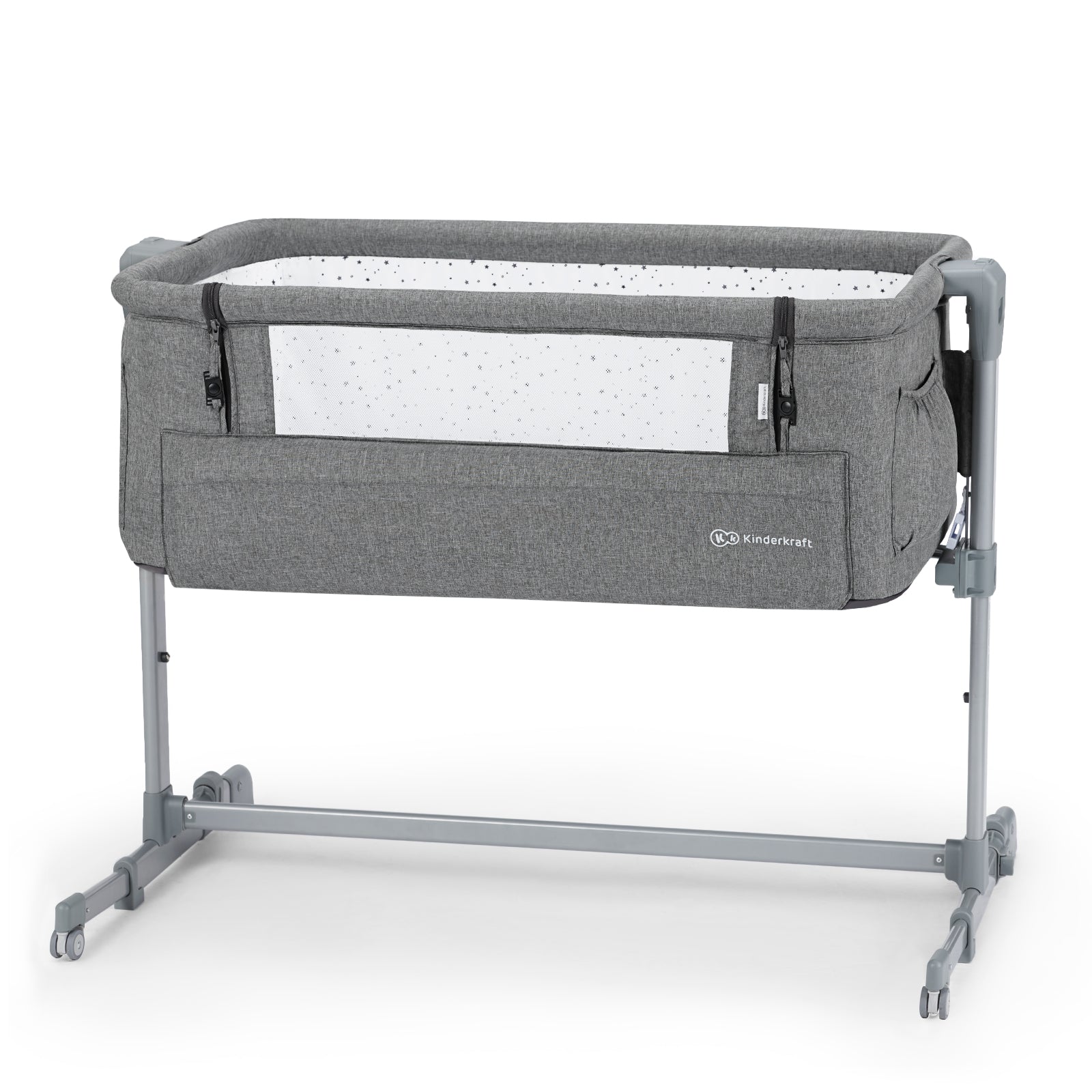 Kinderkraft krevetić Neste Up 2u1 – Grey Melange