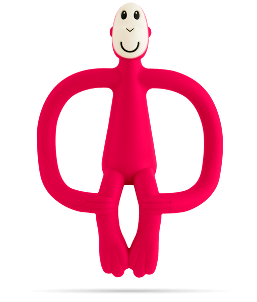 Matchstick Monkey grickalica s masažnom četkicom - rubin crvena - Sold out