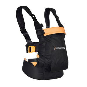 Minimonkey ergonomska nosiljka do 15 kg - crno/narančasta - Sve za bebu