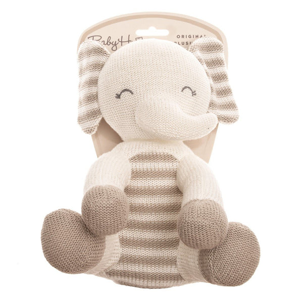 Pletena igračka 24cm - sjedeći slonić - Sve za bebu