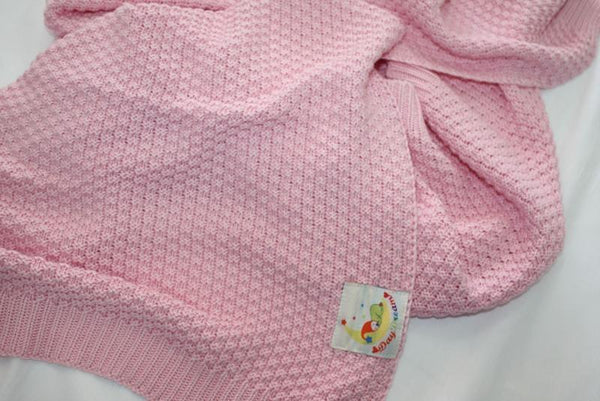 Bambus pletena dekica - roza - Sold out