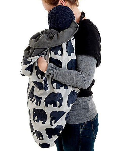 Pokrivalo za nosiljku za zimu i kišu - slonovi - BundleBean